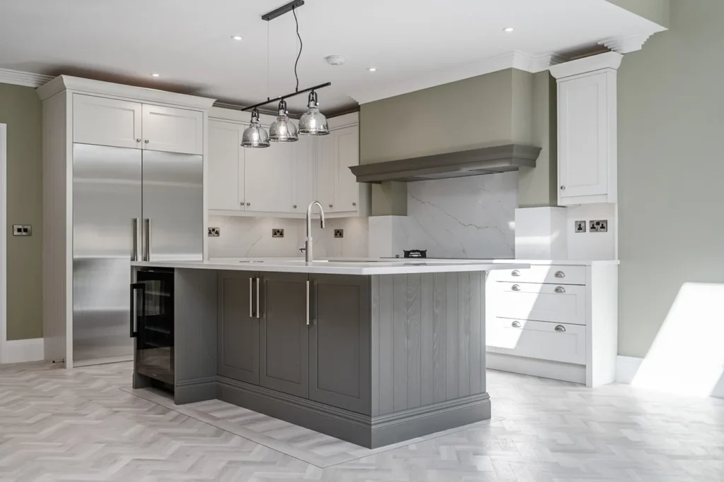 contractor kitchen fitting solihull shaker grey