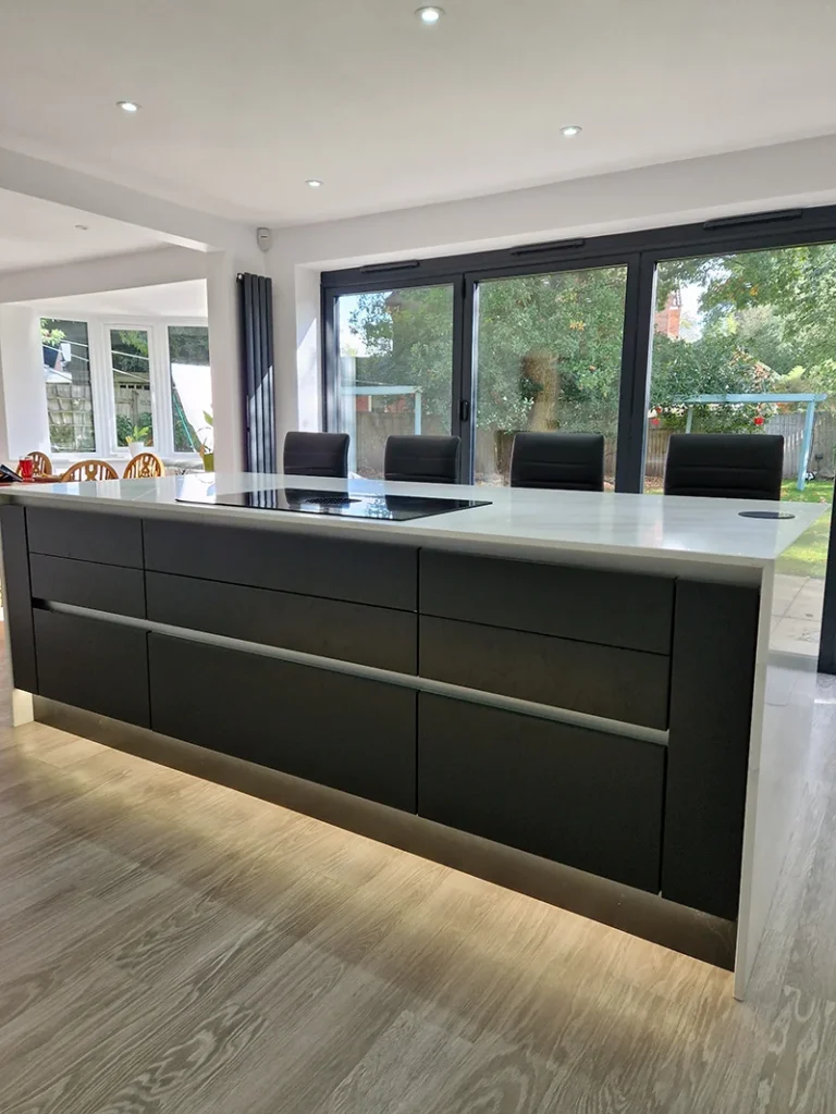 two tone modern kitchen design fitting solihull