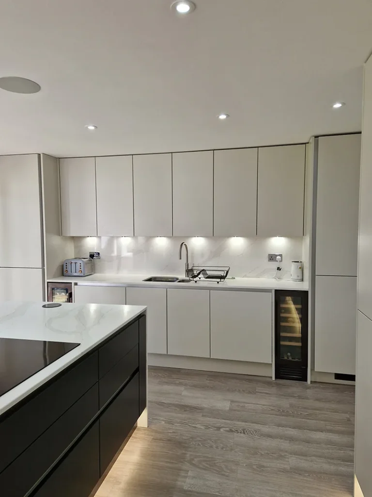 two tone modern kitchen design fitting solihull