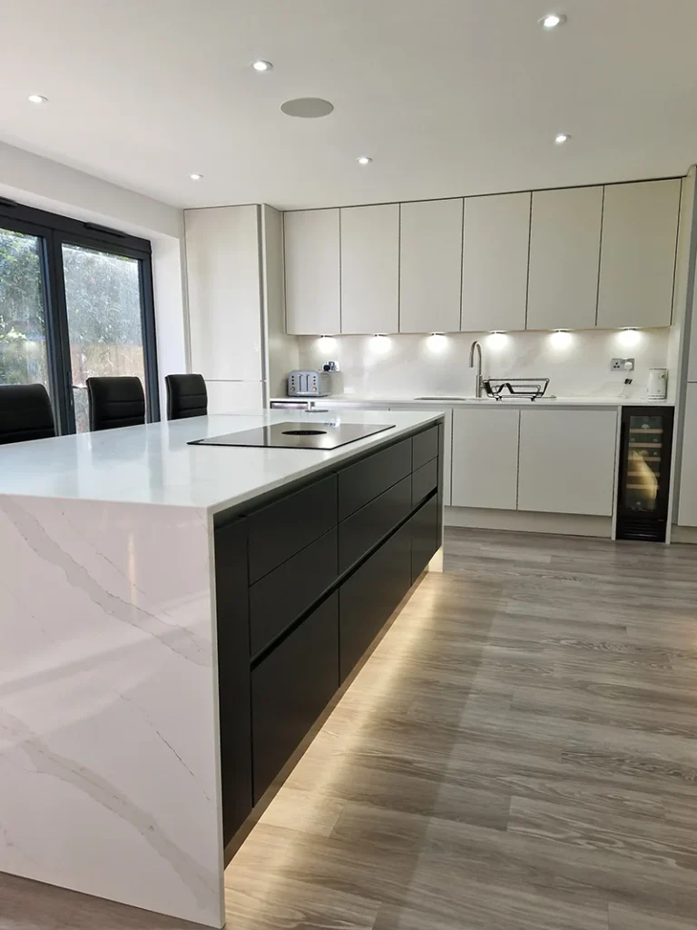 two tone modern kitchen design fitting solihull