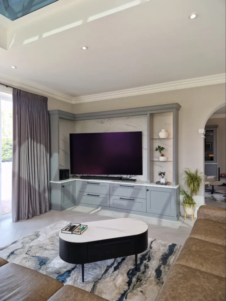 bespoke luxury media wall and display alvechurch