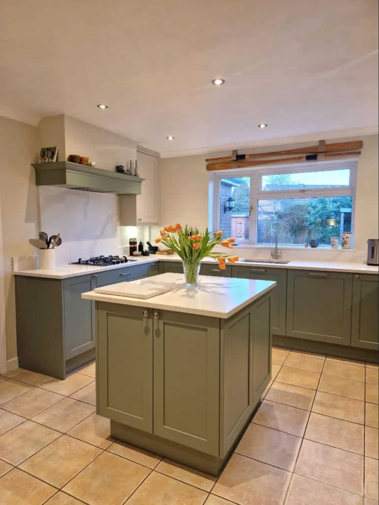 classic green design kitchen solihull