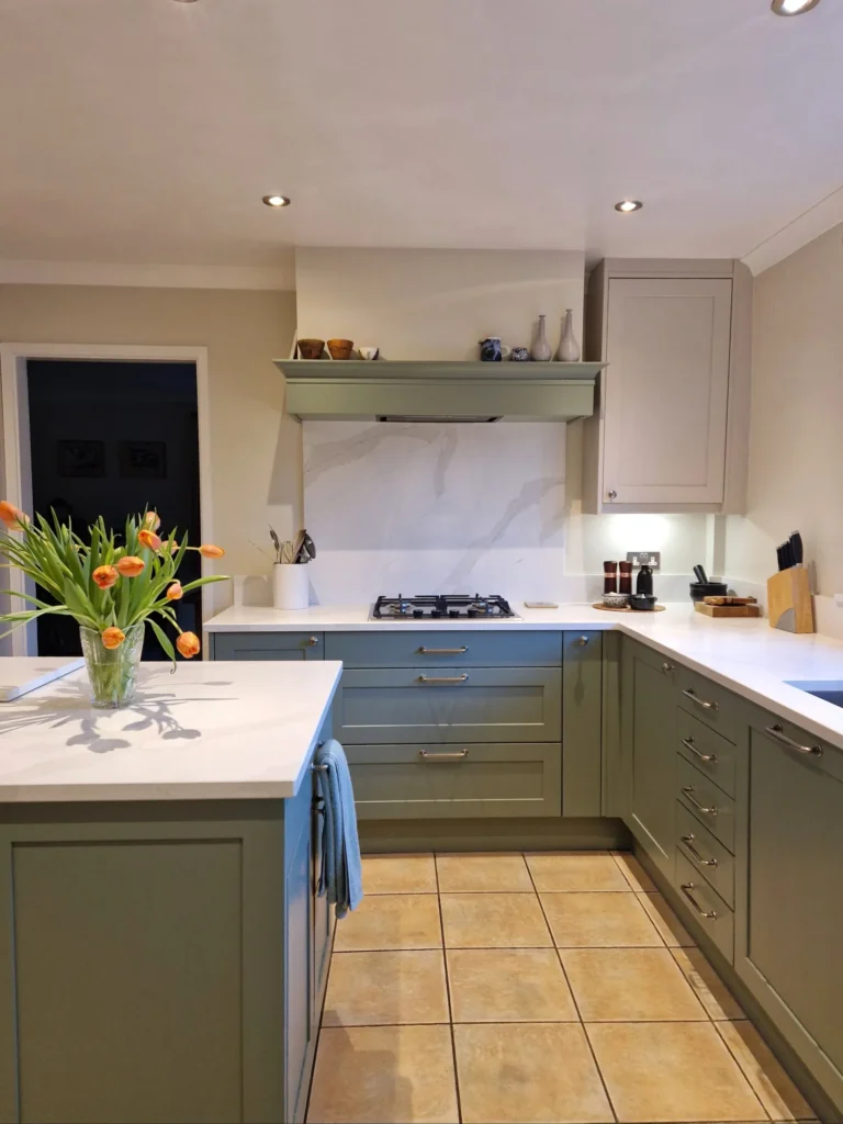 classic green design kitchen solihull