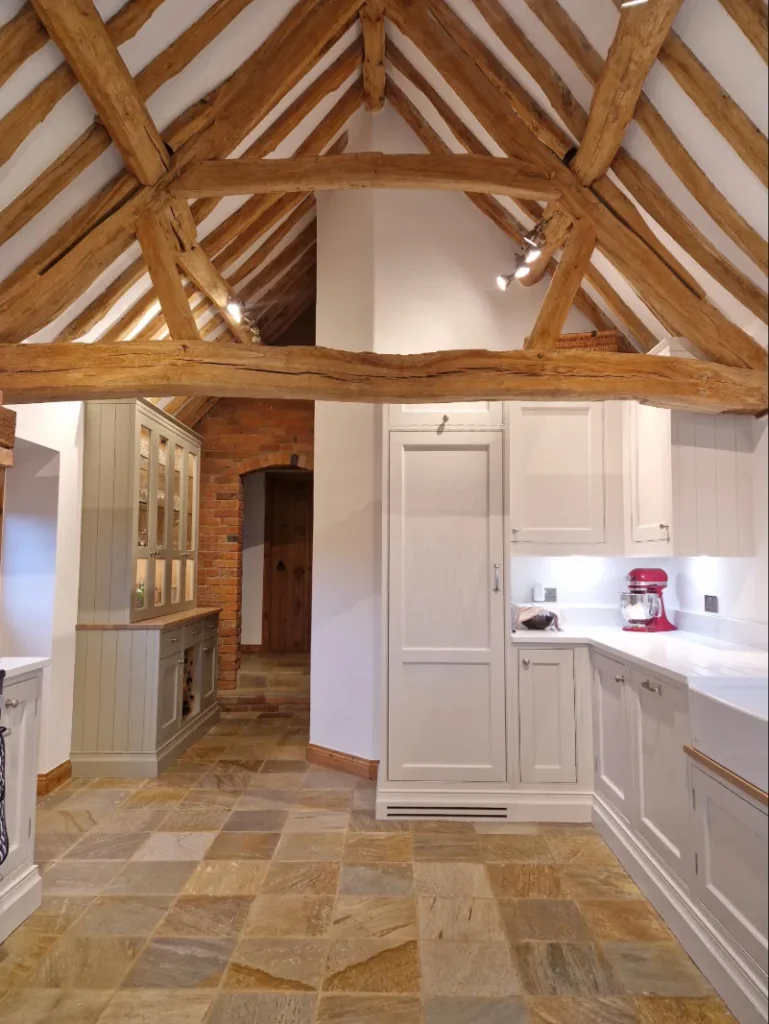 kitchen in barn