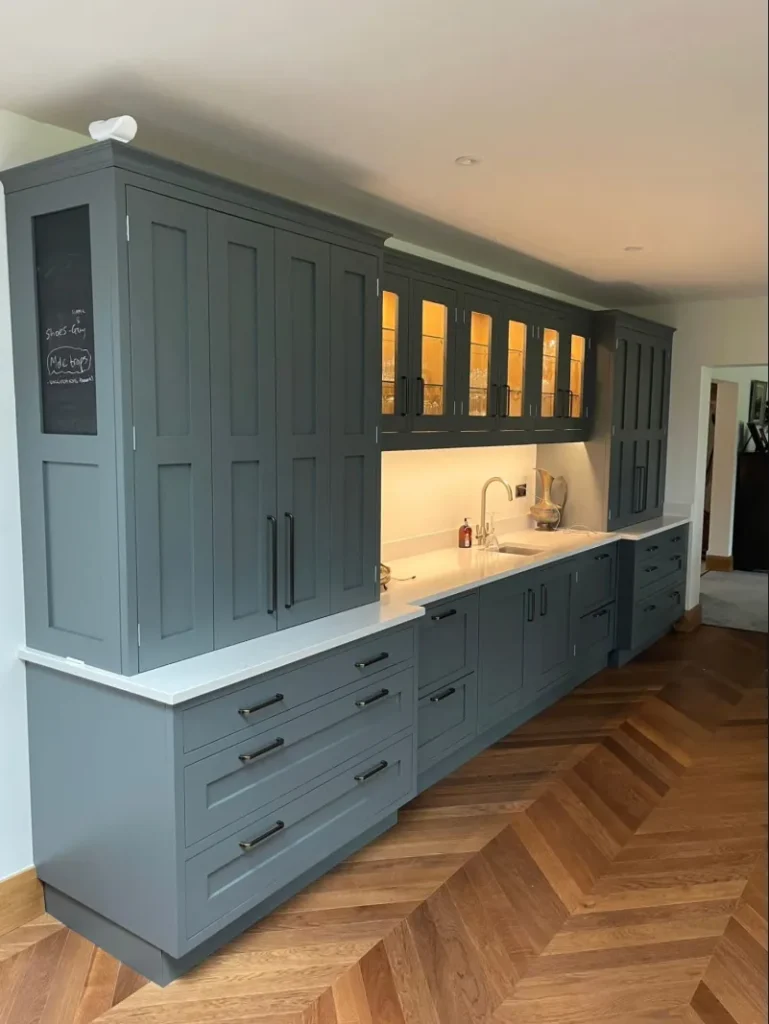 display glazed wall unit