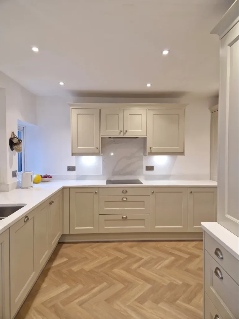 timeless neutral shaker kitchen solihull