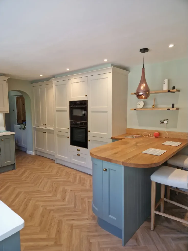 two tone bespoke shaker kitchen solihull