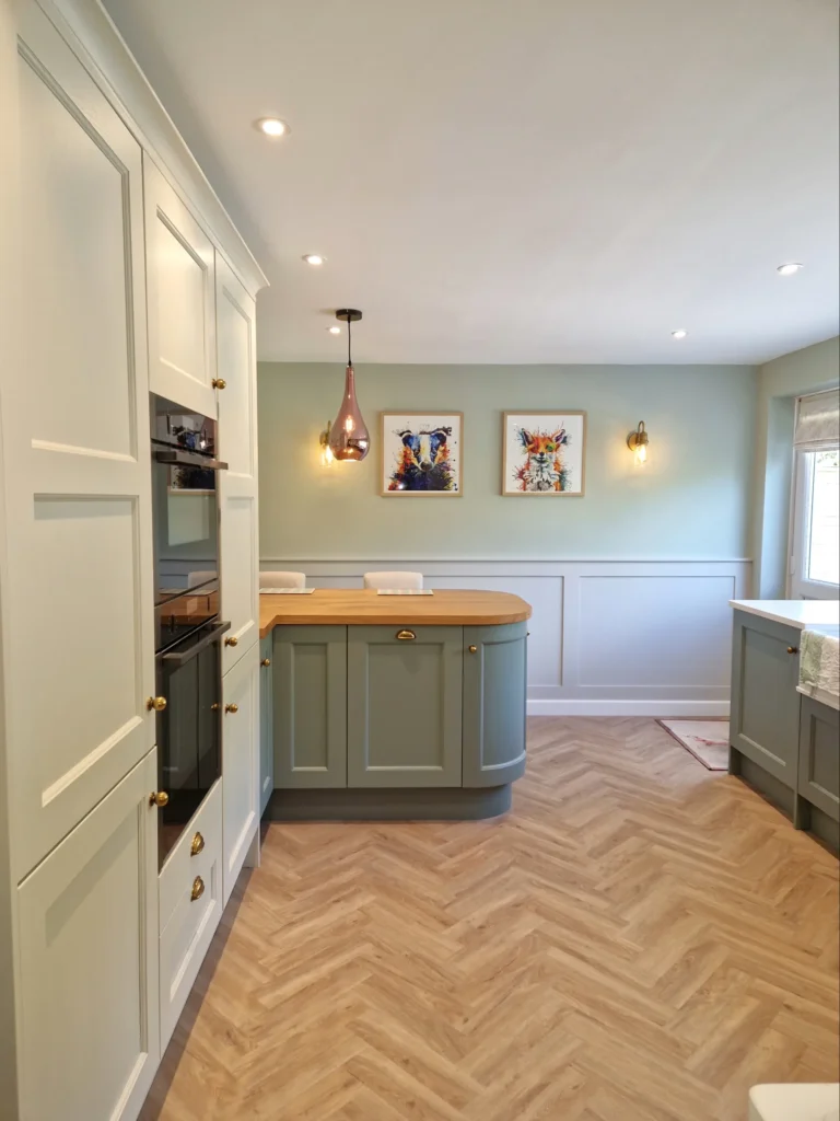 two tone bespoke shaker kitchen solihull