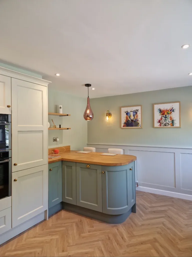 two tone bespoke shaker kitchen solihull